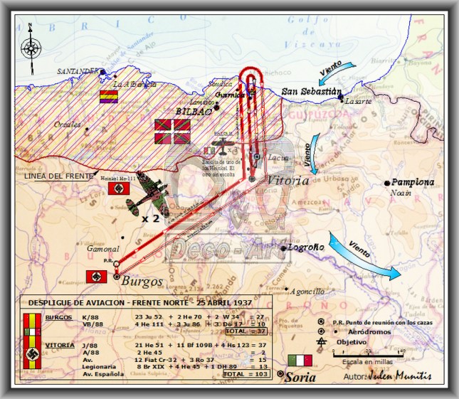 Recorrido de los Heinkel 111
