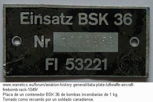 Placa de un BSK-36